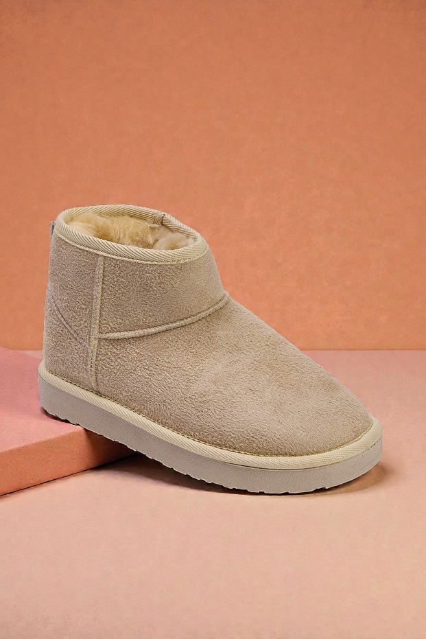 Kapadokya Serisi: TerraSoft Winter – Bej Kürklü Kadın Bot