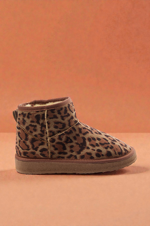 Kapadokya Serisi:  Leopar Desenli Kürklü Kadın Bot