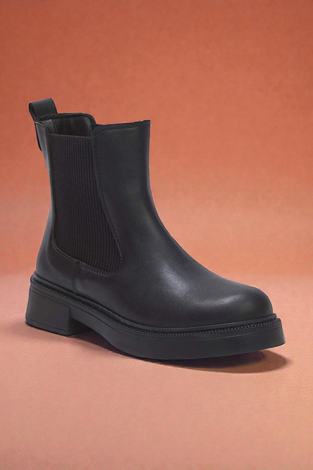 Kapadokya Serisi:  Chelsea – Siyah Lastikli Chelsea Kadın Bot