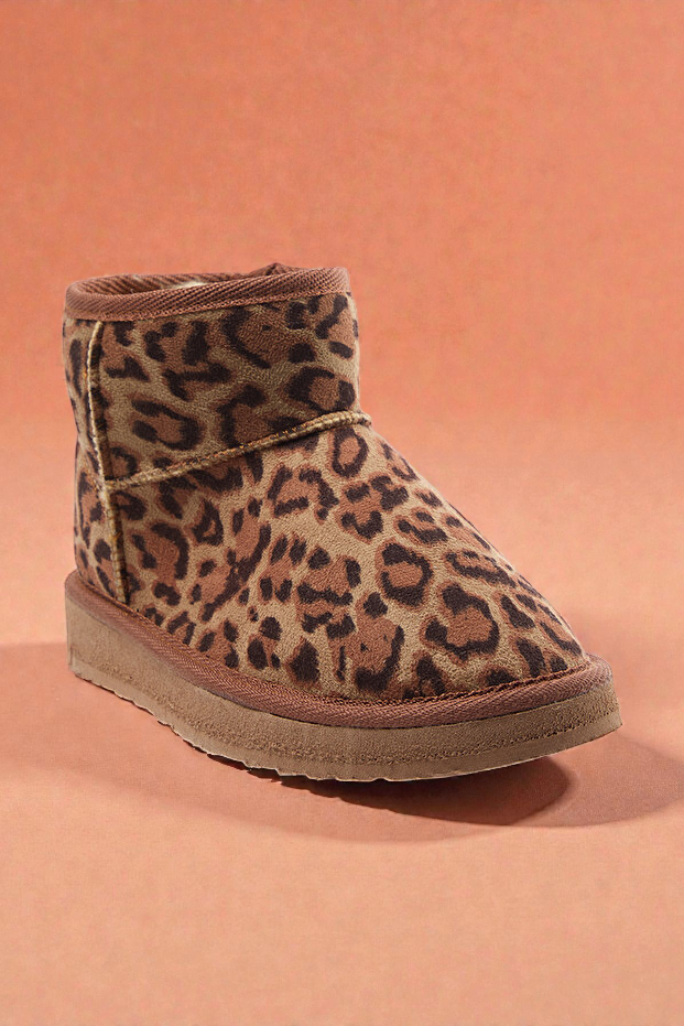 Kapadokya Serisi:  Leopar Desenli Kürklü Kadın Bot
