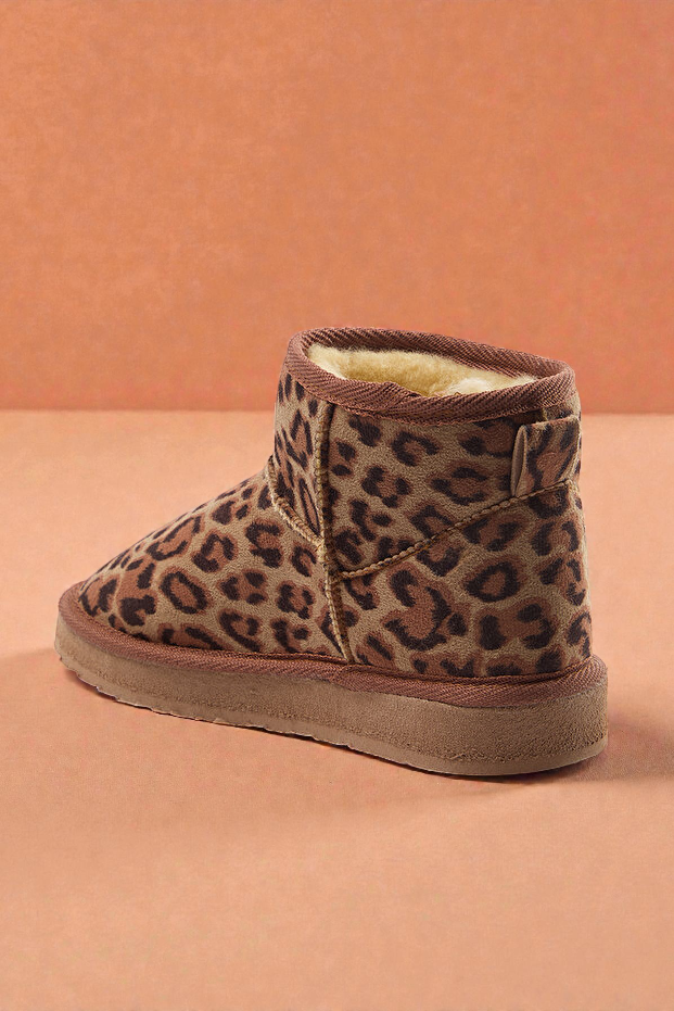 Kapadokya Serisi:  Leopar Desenli Kürklü Kadın Bot