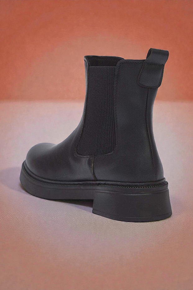 Kapadokya Serisi:  Chelsea – Siyah Lastikli Chelsea Kadın Bot